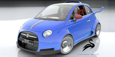 Fiat 500 mit Ferrari 458 Italia-Motor