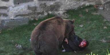 Hier attackiert der Bär Finn sein Opfer