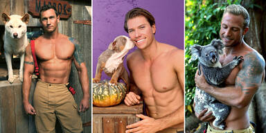 Feuerwehrkalender: Achtet auf die niedlichen.... Tiere!