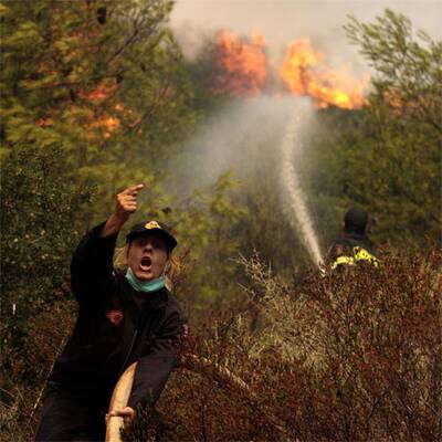 Waldbrand bedroht Athen