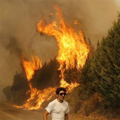 Waldbrand bedroht Athen