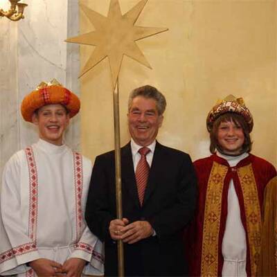 Sternsinger bei Heinz Fischer