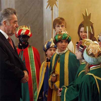 Sternsinger bei Heinz Fischer