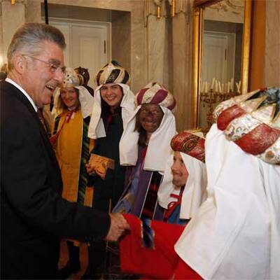 Sternsinger bei Heinz Fischer