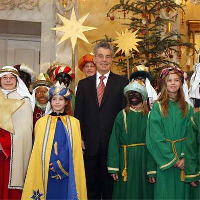 Sternsinger bei Heinz Fischer
