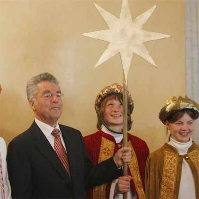 Sternsinger bei Heinz Fischer