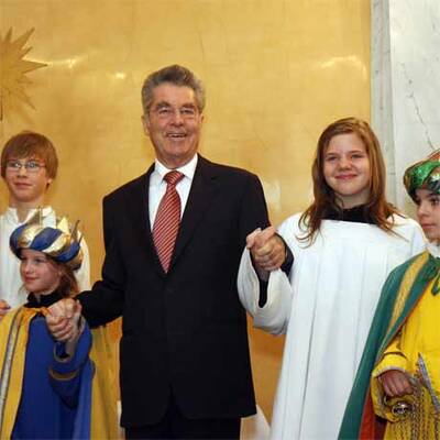 Sternsinger bei Heinz Fischer