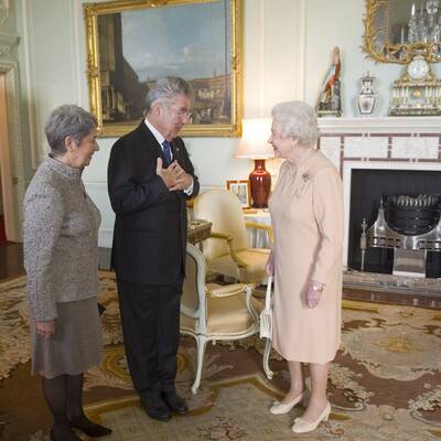 Österreichs Bundespräsident im Buckingham Palace