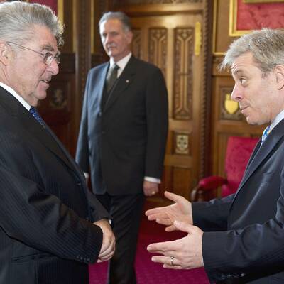 Österreichs Bundespräsident im Buckingham Palace