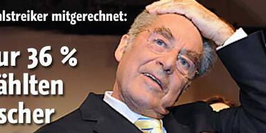 Nur 36 Prozent wählten Fischer