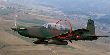 Heinz Fischer als Bundesheer-Pilot