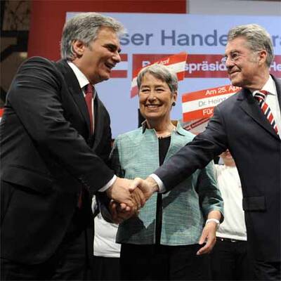 Heinz Fischer ist siegesgewiss