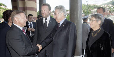 Gedenkkonzert mit Heinz Fischer in Sarajevo