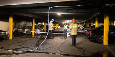 Mysteriöser Auto-Brand in Tiefgarage 