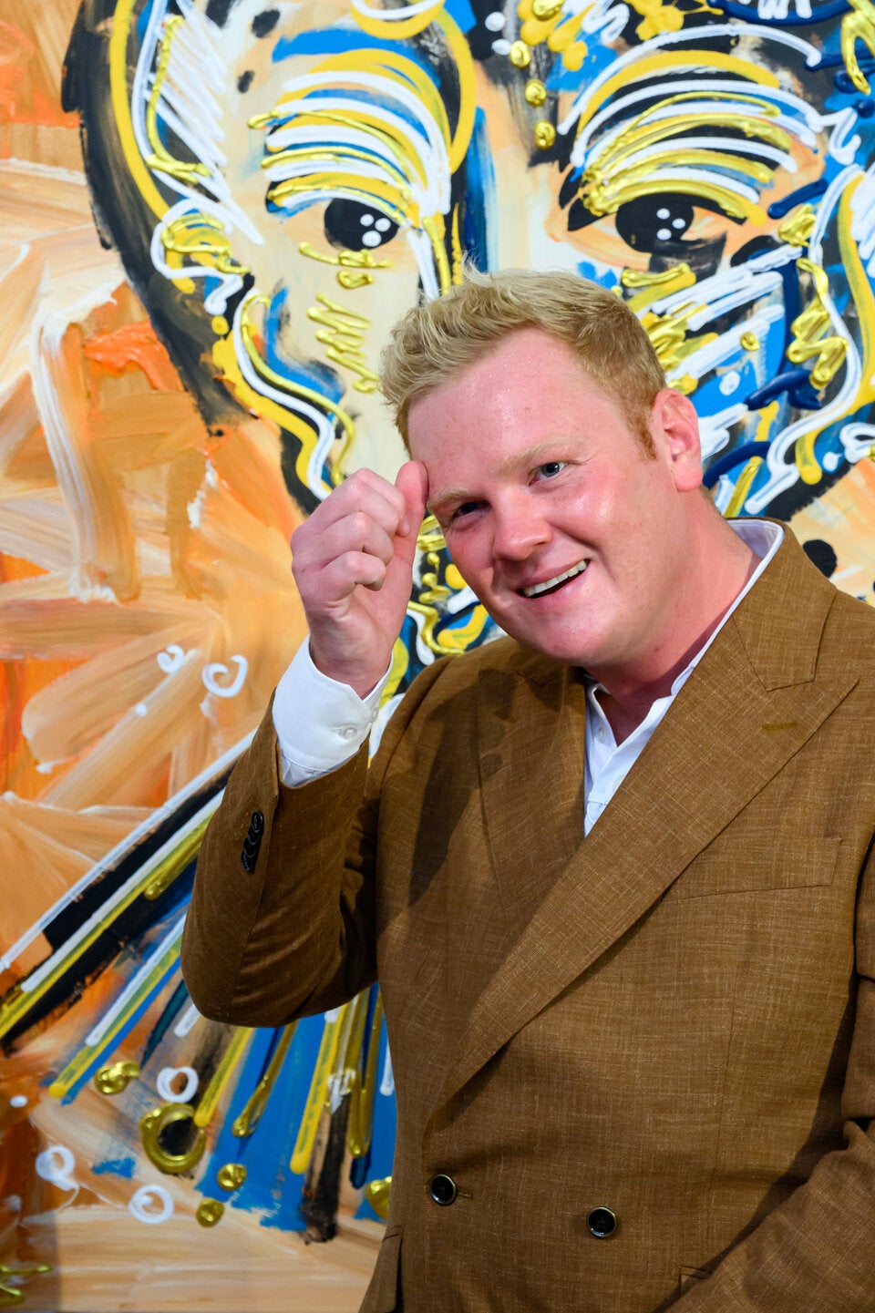 Leon Löwentraut lud zur Ausstellungseröffnung von 