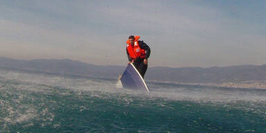 Flüchtling in letzter Sekunde gerettet