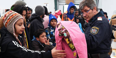 Flüchtlinge leiden unter Kälte-Einbruch