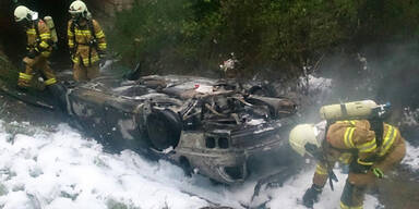 Flachgauer nach Unfall im Auto verbrannt