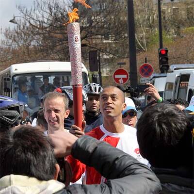 Olympisches Feuer in Paris