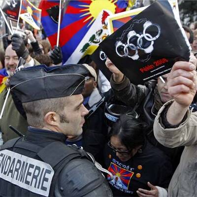 Olympisches Feuer in Paris