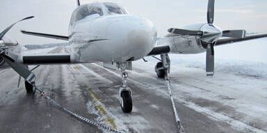Flieger rutschte bei Landung aus