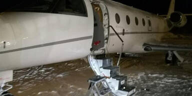 Pilot von Flugzeugt&uuml;r erschlagen