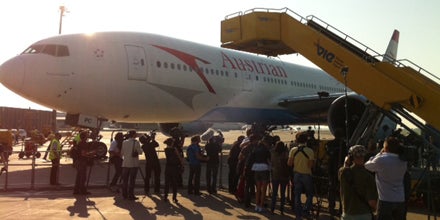 Star-Flieger ist gelandet