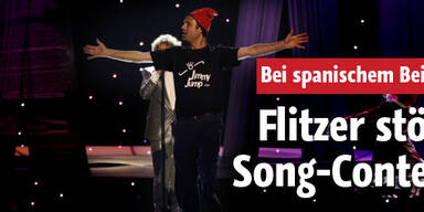 Flitzer stört Eurovision Song-Contest