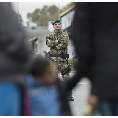 Flüchtlinge auf dem Weg nach Österreich