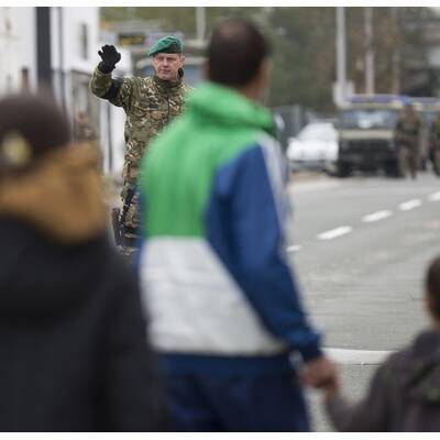 Flüchtlinge auf dem Weg nach Österreich