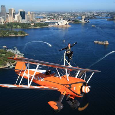 Spektakulärer Flug über Sydney