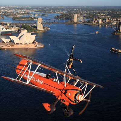 Spektakulärer Flug über Sydney