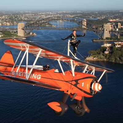 Spektakulärer Flug über Sydney