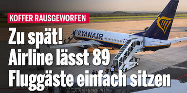 Zu spät! Airline lässt 89 Passagiere einfach zurück