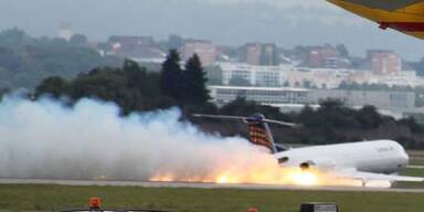 Flugzeugunfall am Stuttgarter Flughafen