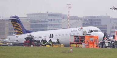Flugzeugunfall am Stuttgarter Flughafen