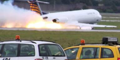 Flugzeugunfall am Stuttgarter Flughafen