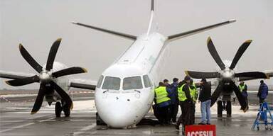 Passagiermaschine ohne Fahrwerk notgelandet