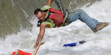 Bauarbeiter fischte Frau aus Fluss