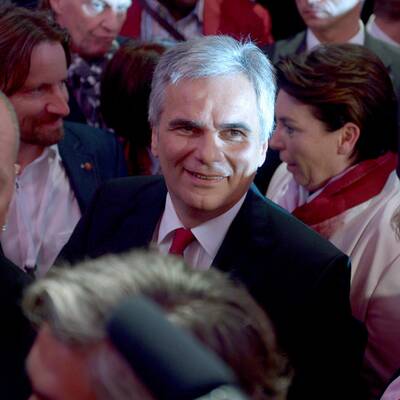 Reaktionen in der SPÖ-Parteizentrale 