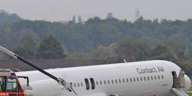 Flugzeugunfall am Stuttgarter Flughafen