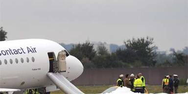 Flugzeugunfall am Stuttgarter Flughafen