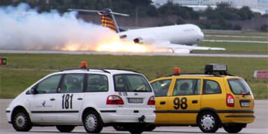 Flugzeugunfall am Stuttgarter Flughafen