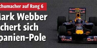Mark Webber sichert sich Spanien-Pole