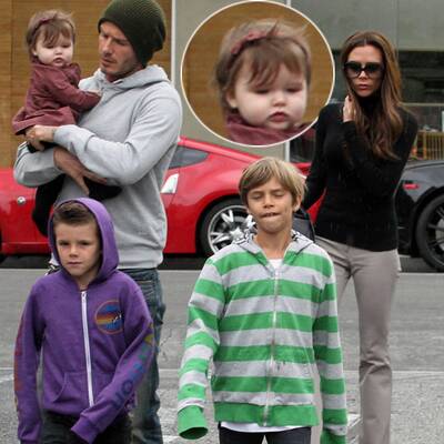 Beckhams: Ausflug mit Baby Harper