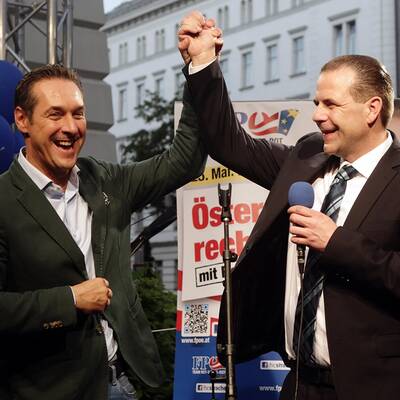 Der FPÖ-Spitzenkandidat bei der EU-Wahl am Sonntag