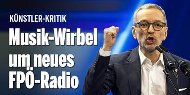 Musik-Wirbel um neues FPÖ-Radio
