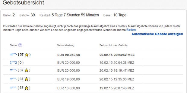 20.000 Euro-Gebot für FPÖ-Feuerzeug