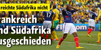 Frankreich und Südafrika ausgeschieden