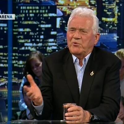 Frank Stronach in der Wahl Arena auf Puls 4